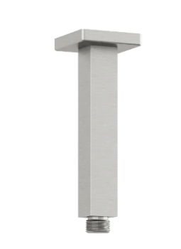  - KLUDI A-QA ramię prysznicowe sufitowe 15 cm nikiel szczotkowany 66545N500 - 66545N5-00 - Łazienki Szydłowski