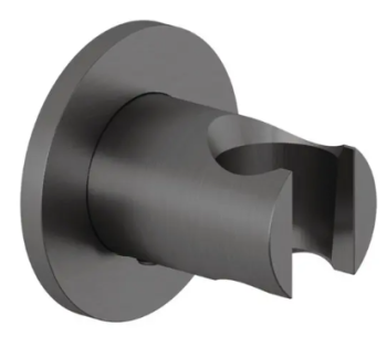  - KLUDI A-QA ścienny uchwyt natryskowy czarny szczotkowany 65557N200 - 65557N2-00 - Łazienki Szydłowski