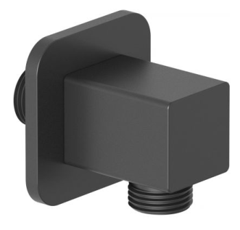  - KLUDI A-QA przyłącze kątowe do węża natryskowego czarny mat 655483900 - 6554839-00 - Łazienki Szydłowski