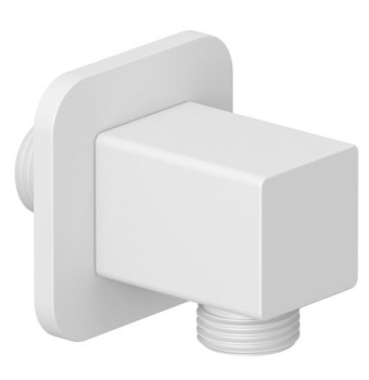  - KLUDI A-QA przyłącze kątowe do węża natryskowego biały mat 655485300 - 6554853-00 - Łazienki Szydłowski