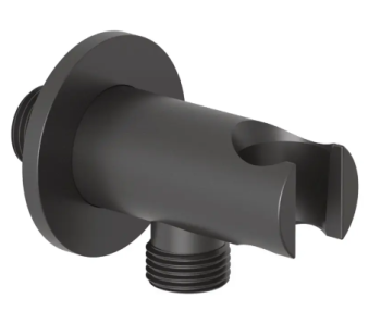  - KLUDI A-QA przyłącze kątowe do węża natryskowego ze ściennym uchwytem natryskowym czarny mat 655673900 - 6556739-00 - Łazienki Szydłowski