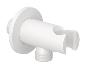  - KLUDI A-QA przyłącze kątowe do węża natryskowego ze ściennym uchwytem natryskowym biały mat 655675300 - 6556753-00 - Łazienki Szydłowski