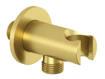  - KLUDI A-QA przyłącze kątowe do węża natryskowego ze ściennym uchwytem natryskowym złoty szczotkowany 65567N000 - 65567N0-00 - Łazienki Szydłowski