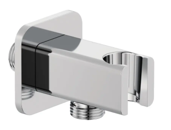  - KLUDI A-QA przyłącze kątowe do węża natryskowego ze ściennym uchwytem natryskowym chrom 655680500 - 6556805-00 - Łazienki Szydłowski