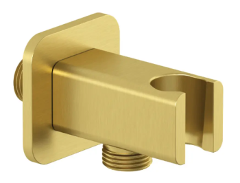  - KLUDI A-QA przyłącze kątowe do węża natryskowego ze ściennym uchwytem natryskowym złoty szczotkowany 65568N000 - 65568N0-00 - Łazienki Szydłowski