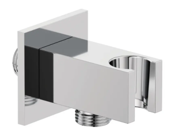  - KLUDI A-QA przyłącze kątowe do węża natryskowego ze ściennym uchwytem natryskowym chrom 655690500 - 6556905-00 - Łazienki Szydłowski