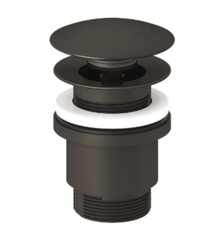  - KLUDI Korek PUSH-OPEN do umywalek z przelewem czarny szczotkowany 10426N200 - 10426N2-00 - Łazienki Szydłowski