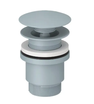  - KLUDI Korek PUSH-OPEN do umywalek z przelewem niebieski mat 10426O400 - 10426O4-00 - Łazienki Szydłowski