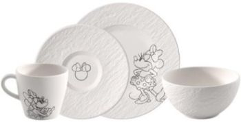  - Villeroy&Boch Manufacture Mickey Mouse Zestaw śniadaniowy 4 częściowy biały 1047208704 - 1047208704 - Łazienki Szydłowski