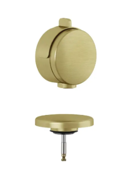  - KLUDI ROTEXA MULTI zestaw odpływowo-przelewowy złoty szczotkowany 71826N000 - 71826N0-00 - Łazienki Szydłowski