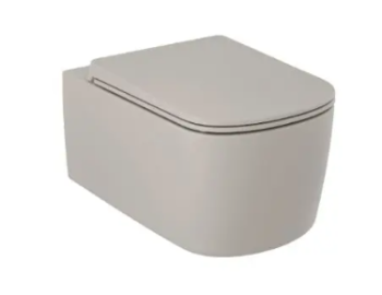  - KLUDI RESA S miska ceramiczna WC podwieszana bez deski sedesowej jasny szary mat 27WCW01O2 - 27WCW01O2 - Łazienki Szydłowski