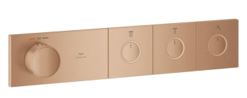  - GROHE-AQUA Tiles Termostat do montażu podtynkowego z 3 zaworami brushed warm sunset 106866DL00 - 106866DL00 - Łazienki Szydłowski
