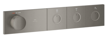  - GROHE-AQUA Tiles Termostat do montażu podtynkowego z 3 zaworami brushed hard graphite  106866AL00 - 106866AL00 - Łazienki Szydłowski
