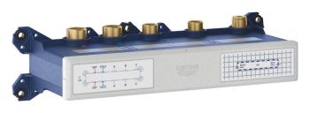  - GROHE-AQUA Tiles Podtynkowy termostatyczny zawór mieszający z 3 zaworami 1068690000 - 1068690000 - Łazienki Szydłowski