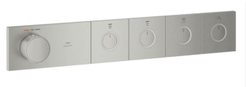 - GROHE-AQUA Tiles Termostat do montażu podtynkowego z 4 zaworami stal nierdzewna 106867DC00 - 106867DC00 - Łazienki Szydłowski
