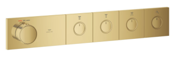 - GROHE-AQUA Tiles Termostat do montażu podtynkowego z 4 zaworami cool sunrise 106867GL00 - 106867GL00 - Łazienki Szydłowski