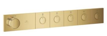 - GROHE-AQUA Tiles Termostat do montażu podtynkowego z 5 zaworami cool sunrise 106868GL00 - 106868GL00 - Łazienki Szydłowski