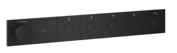  - GROHE-Aqua Tiles Termostat do montażu podtynkowego z 5 zaworami phantom black 106868KF00 - 106868KF00 - Łazienki Szydłowski
