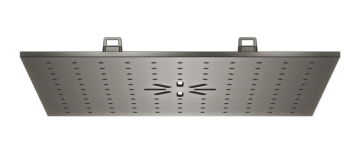 - GROHE-AQUA Rainshower Tiles Osłona deszczownicy sufitowej Duo 33,4 x 33,4 cm brushed hard graphite 104987AL00 - 104987AL00 - Łazienki Szydłowski