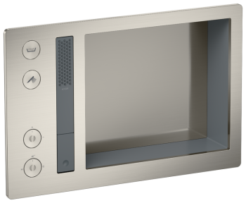 - AXOR Incava System prysznicowy 600/390 z baterią termostatyczną do 2 odbiorników, stal szlachetna optyczna 35754800 - 35754800 - Łazienki Szydłowski