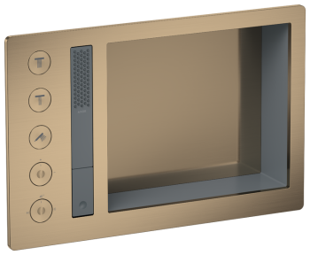 - AXOR Incava System prysznicowy 600/390 z baterią termostatyczną do 3 odbiorników brąz szczotkowany 35751140 - 35751140 - Łazienki Szydłowski