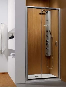- RADAWAY Premium Plus DWJ 1000 Drzwi wnękowe 1000x1900 mm szkło brązowe z powłoką Easy Clean, chrom 33300108N - 33303-01-08N - Łazienki Szydłowski