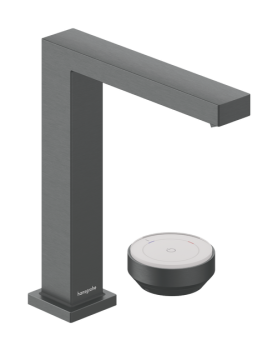  - HANSGROHE Tecturis E 2-otworowa bateria umywalkowa 150 CoolStart z niezamykanym kompletem odpływowym czarny chrom szczotkowany  73053340 - 73053340 - Łazienki Szydłowski