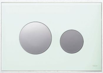  - TECE Loop Przycisk spłukujący Szkło białe, przyciski chrom połysk 9240660 - 9240660 NB - Łazienki Szydłowski