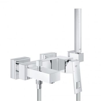 - GROHE- Eurocube jednouchwytowa bateria wannowa do obsługi dwóch wyjść chrom 23141000 - 23141000 - Łazienki Szydłowski