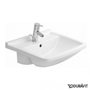  - DURAVIT Starck 3 Umywalka półblatowa 55 x 46 cm, biały połysk 0310550000 - 0310550000 - Łazienki Szydłowski