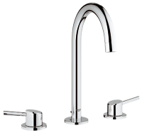  - GROHE-Concetto 3-otworowa bateria umywalkowa, rozmiar L chrom 20216001 - 20216001 - Łazienki Szydłowski