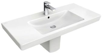 - VILLEROY&BOCH Subway 2.0 Umywalka biała 100 x 47cm z powłoką ceramicplus 7175A0R1 - 7175A0R1 - Łazienki Szydłowski