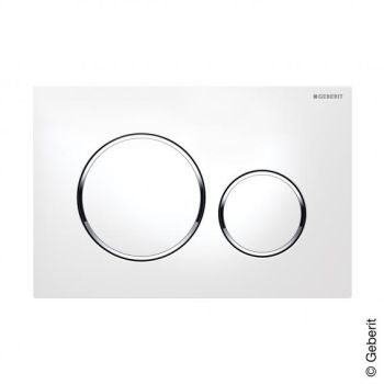 - GEBERIT Sigma 20 Przycisk spłukujący biały / chrom błyszczący / biały 115882KJ1 - 115.882.KJ.1 - Łazienki Szydłowski