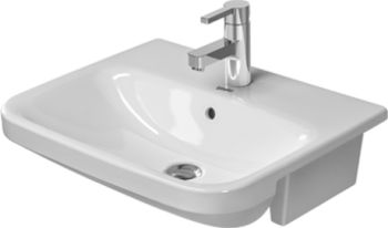 - DURAVIT DuraStyle umywalka półblatowa 55x45,5 cm biały połysk 0375550000 - 0375550000 - Łazienki Szydłowski