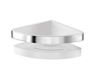  - KEUCO Moll półka prysznicowa narożna chrom / biała 12757010000 - 12757010000 - Łazienki Szydłowski