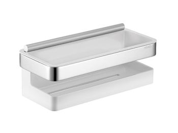  - KEUCO Moll półka prysznicowa chrom / biała + ściągaczka do wody 12759010000 - 12759010000 - Łazienki Szydłowski