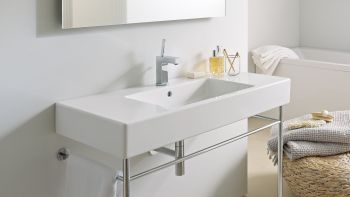  - DURAVIT Vero Umywalka 125x49 cm, biały połysk z powłoką wondergliss 03291200001 - 03291200001 - Łazienki Szydłowski