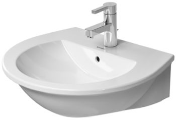 - DURAVIT Darling New Umywalka 55x48 cm, biały połysk z powłoka wondergliss 26215500001 - 26215500001 - Łazienki Szydłowski