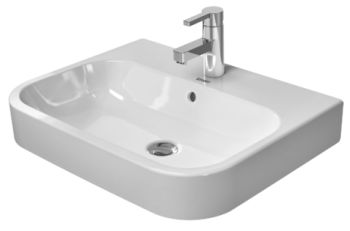 - DURAVIT Happy D.2 umywalka nablatowa 60x46 cm biały połysk z powłoką wondergliss 23156000001 - 23156000001 - Łazienki Szydłowski