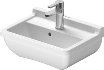 - DURAVIT Starck 3 Umywalka toaletowa 45x32 cm, biały połysk z powłoką wondergliss 07504500001 - 07504500001 - Łazienki Szydłowski