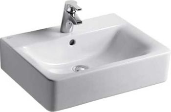  - IDEAL STANDARD CONNECT - Umywalka CUBE 55 cm biała E811101 - E811101 - Łazienki Szydłowski