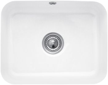 - VILLEROY&BOCH Cisterna 60 C Zlewozmywak podblatowy 55 x 44 cm biały połysk z powłoką ceramic plus 670601R1 - 670601R1 - Łazienki Szydłowski