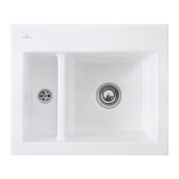 - VILLEROY&BOCH Subway 60 XM zlewozmywak do wbudowania, 62 x 51cm, biały z powłoką ceramic plus 678001R1 - 678001R1 - Łazienki Szydłowski