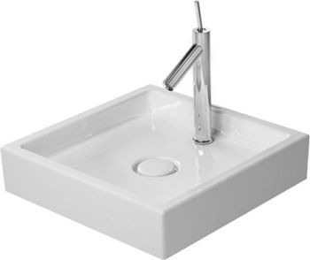  - DURAVIT Starck 1 Umywalka stawiana 47x47 cm, biały połysk z powłoką wondergliss 03874700281 - 03874700281 - Łazienki Szydłowski
