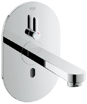  - GROHE-Eurosmart Cosmopolitan E Elektroniczna bateria umywalkowa na podczerwień, z mieszaczem i regulowanym ogranicznikiem temperatury, chrom 36315000 - 36315000 - Łazienki Szydłowski