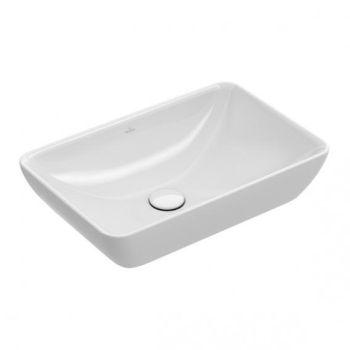 - VILLEROY&BOCH Venticello umywalka stojąca na blacie 55 x 36 cm biała z powłoka ceramic plus 411355R1 - 411355R1 - Łazienki Szydłowski