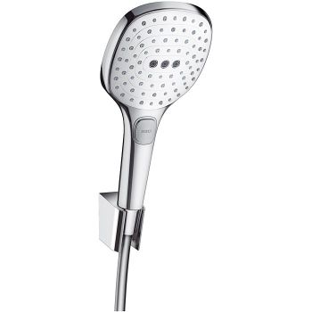 - HANSGROHE Raindance Select E Zestaw prysznicowy chrom / biały 26720400 - 26720400 - Łazienki Szydłowski