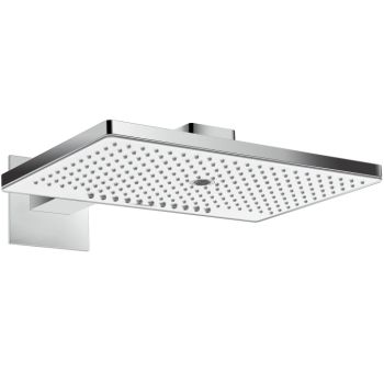 - HANSGROHE Raindance Select deszczownica 46 x 30 cm z ramieniem biały / chrom 24007400 - 24007400 - Łazienki Szydłowski