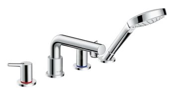  - HANSGROHE Talis S 4 otworowa bateria wannowa chrom 72419000 - 72419000 - Łazienki Szydłowski