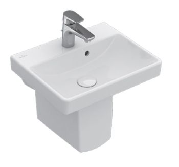 - VILLEROY&BOCH Avento Umywalka 45 x 37 cm biała z powłoką CeramicPlus 735845R1 - 735845R1 - Łazienki Szydłowski